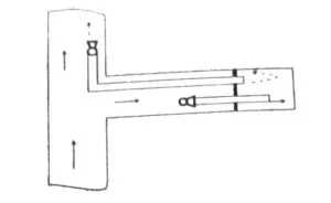 Комбинированная схема проветривания с использованием двух вентиляторов и двух воздуховодов в режиме всасывания